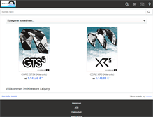 Tablet Screenshot of kitestore-leipzig.de
